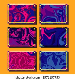 Mixture of acrylic paints. Liquid marble texture. Fluid art. Applicable for design cover, presentation, invitation, flyer, annual report, poster and business card, desing packaging. Modern artwork