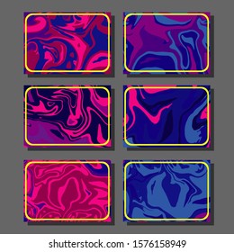 Mixture of acrylic paints. Liquid marble texture. Fluid art. Applicable for design cover, presentation, invitation, flyer, annual report, poster and business card, desing packaging. Modern artwork