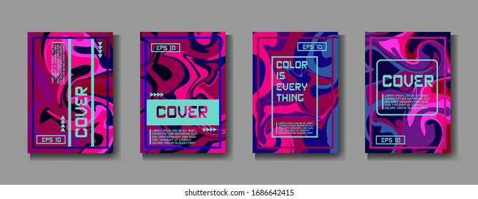 Mixture of acrylic paints. Liquid marble texture. Fluid art. Applicable for design cover, presentation, invitation, flyer, annual report, poster, desing packaging. Modern artwork - EPS10 Vector