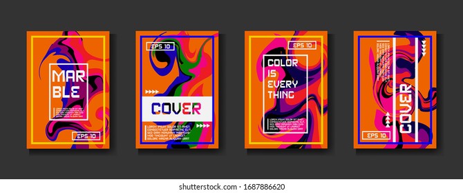 Mixture of acrylic paints. Liquid marble texture. Fluid art. Applicable for design cover, presentation, invitation, flyer, annual report, poster, desing packaging. Modern artwork - EPS10 Vector