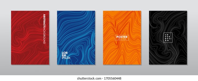 Mixture of acrylic paints. Liquid marble texture. Fluid art. Applicable for design cover, presentation, invitation, flyer, annual report, poster and business card, design packaging. Modern artwork