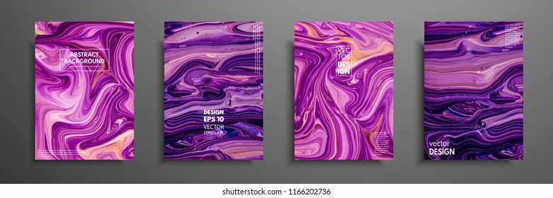 Mixture of acrylic paints. Modern artwork. Trendy design. Marble effect painting. Graphic hand drawn design for cover, poster, card, invitation, placard, brochure flyer etc