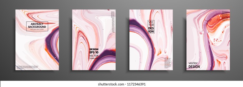 Mixture of acrylic paints. Modern artwork. Trendy design. Marble effect painting. Graphic hand drawn design for design covers, presentation, invitation, flyer, annual report, poster and business card