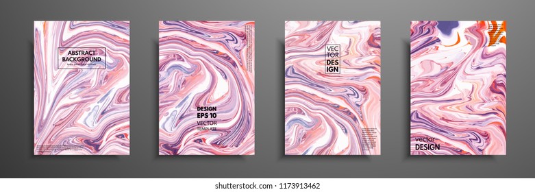 Mixture of acrylic paints. Modern artwork. Trendy design. Marble effect painting. Graphic hand drawn design for design covers, presentation, invitation, flyer, annual report, poster and business card