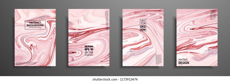 Mixture of acrylic paints. Modern artwork. Trendy design. Marble effect painting. Graphic hand drawn design for design covers, presentation, invitation, flyer, annual report, poster and business card