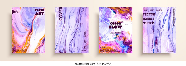 Mixture of acrylic paints. Modern artwork. Trendy design. Marble effect painting. Graphic hand drawn design for cover, poster, card, invitation, placard, brochure flyer etc