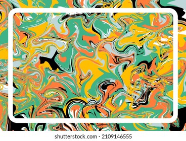 A mixture of colorful paints. Liquid marble texture. Classic colorful concept. Applicable for design cover, presentation, invitation, flyer, poster and business card 
