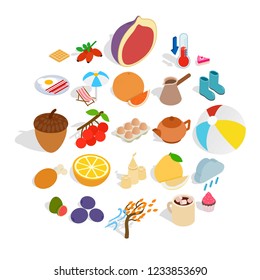 Mixture icons set. Isometric set of 25 mixture vector icons for web isolated on white background