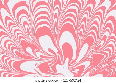 Mixture of liquid marble acrylic makeup paints. Applicable for design cover, presentation, invitation, flyer, and  business card. Fluid art puzzle texture. Vector.