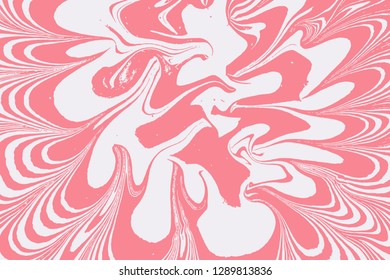 Mixture of liquid marble acrylic makeup paints. Applicable for design cover, presentation, invitation, flyer, and  business card. Fluid art puzzle texture. Vector.