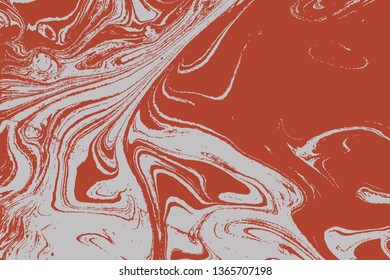 Mixture of liquid marble acrylic makeup paints. Applicable for design cover, presentation, invitation, flyer, and  business card. Fluid art puzzle texture. Vector.