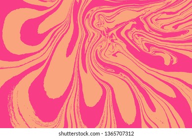 Mixture of liquid marble acrylic makeup paints. Applicable for design cover, presentation, invitation, flyer, and  business card. Fluid art puzzle texture. Vector.