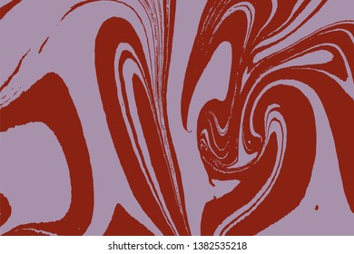 Mixture of liquid marble acrylic makeup paints. Applicable for design cover, presentation, invitation, flyer, and  business card. Fluid art puzzle texture. Vector.