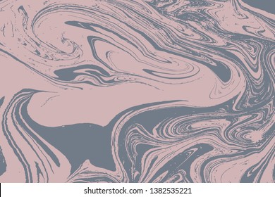 Mixture of liquid marble acrylic makeup paints. Applicable for design cover, presentation, invitation, flyer, and  business card. Fluid art puzzle texture. Vector.