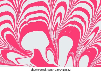 Mixture of liquid marble acrylic makeup paints. Applicable for design cover, presentation, invitation, flyer, and  business card. Fluid art puzzle texture. Vector.