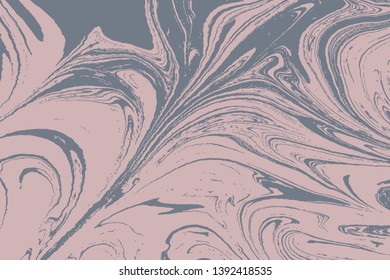 Mixture of liquid marble acrylic makeup paints. Applicable for design cover, presentation, invitation, flyer, and  business card. Fluid art puzzle texture. Vector.