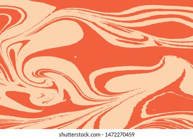 Mixture of liquid marble acrylic makeup paints. Applicable for design cover, presentation, invitation, flyer, and  business card. Fluid art puzzle texture. Vector.