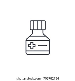 Mixture. Medical thin line icon. Linear vector illustration. Pictogram isolated on white background