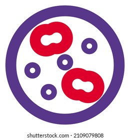 Mixture of micro organism in a lab researching about bacteria