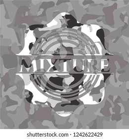 Mixture on grey camo texture