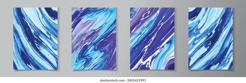 Mixture of paints, Liquid marble texture, Fluid art. Modern watercolor background, Great for design cover, background, packaging, or any desired idea.