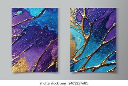 Mezcla de pinturas, textura de mármol líquido, arte fluido. Fondo acuático moderno, Excelente para la cubierta de diseño, fondo, empaque o cualquier idea deseada.