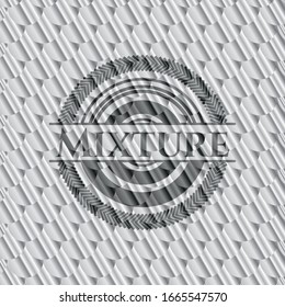 Mixture silver badge. Scales pattern. Vector Illustration. Detailed.