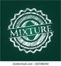 Mixture written on a chalkboard