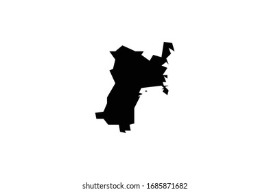 Miyagi map Japan region prefecture