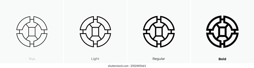 mizu gumo icon. Thin, Light Regular And Bold style design isolated on white background