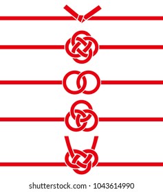 mizuhiki : decorative Japanese cord made from twisted paper. paper strings.