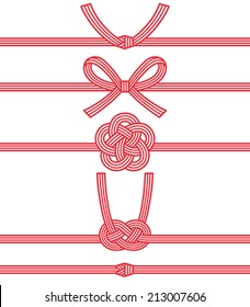 mizuhiki : decorative Japanese cord made from twisted paper.