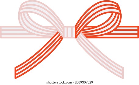 Mizuhiki decorative string icon illustration