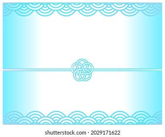 Mizuhiki vector illustration. Japanese style material.
