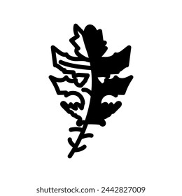 Mizuna icon in vector. Logotype
