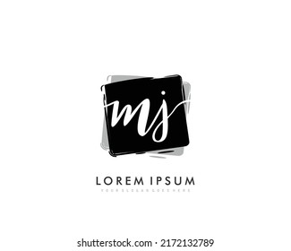 MJ Initial beauty monogram logo Vektorgrafik
