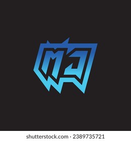 MJ initial inspiration logo design esport and gaming clan ideas