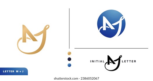 MJ initial letters monogram logo isolated white backgrounds for business cards elements, branding company identity, advertisement materials golden foil, collages prints, ads campaigns, wedding invites