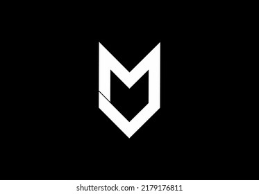 Mi im i m logo monograma aislado en fondo blanco