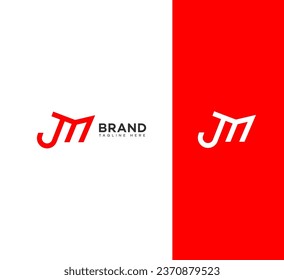  MJ, JM letter branding logo