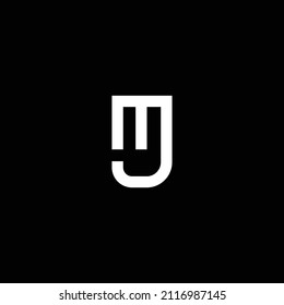 MJ JM logo, Black and White color concept
