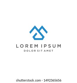 MJ or JM Logo Monogram Icon Vector Template