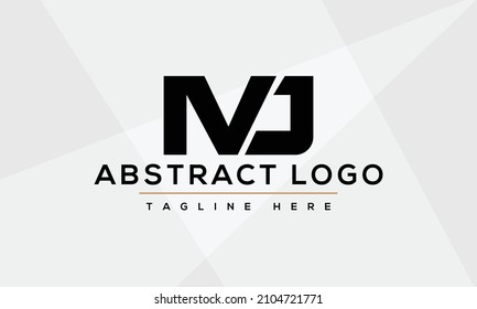 mj letter logo corporate. mj letter vector logo