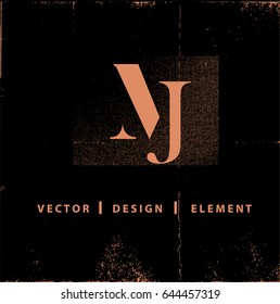 MJ Letter Logo Design
