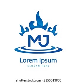 MJ Letter Logo Design. Creative Modern MJ Letters Icon Illustration vector