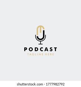 MJ Letter Logo Design. MJ letter logo Vector Illustration - Vector logotype MJ logo vector for podcast