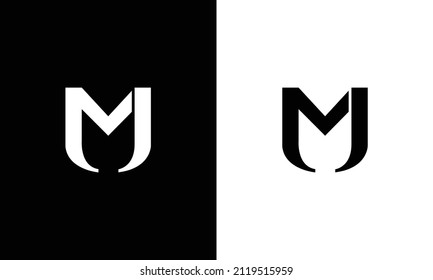 MJ Letter Logo Design. MJ letter logo Vector Illustration