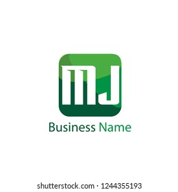 MJ Letter logo template design