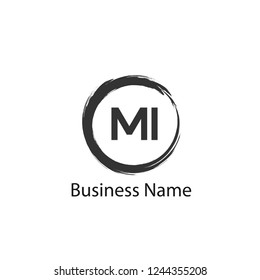 MJ Letter logo template design