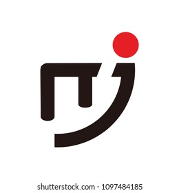 mj letter vector logo